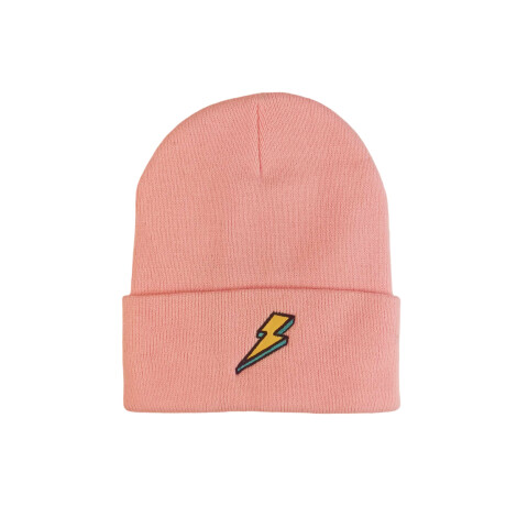 Gorro De Lana Rayito Rosado