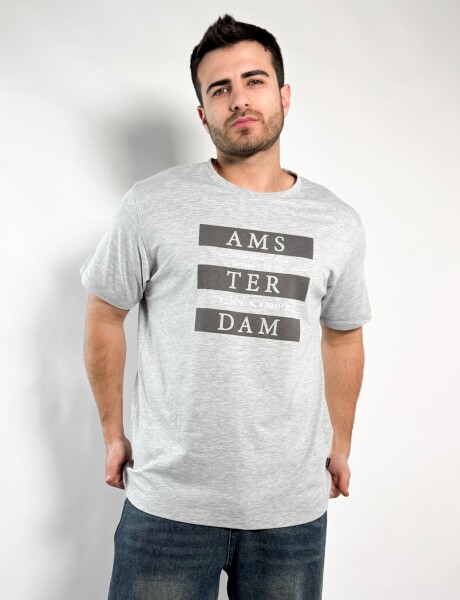 Remera estampada Buley Gris