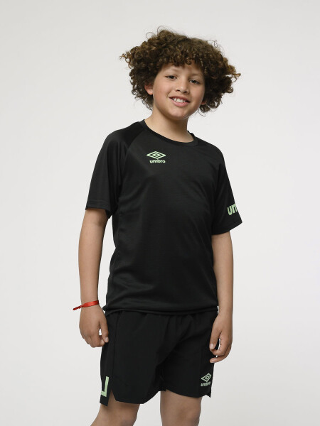 Remera Manga Corta Zipper Umbro Junior 02v