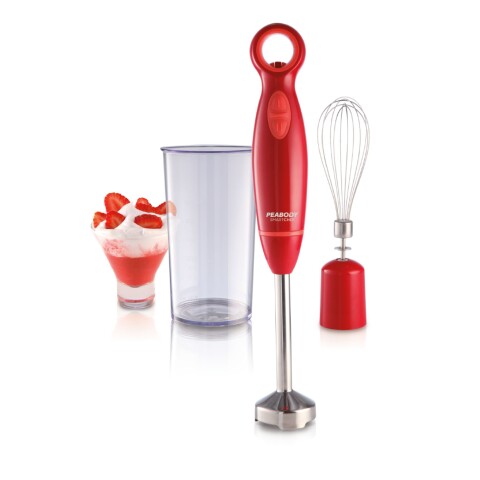 Licuadora de Mano Peabody PE-LM322R Rojo 600W Licuadora de Mano Peabody PE-LM322R Rojo 600W