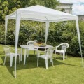 GAZEBO FIJO PARA JARDIN 3 X 3 MT - BLANCO GAZEBO FIJO PARA JARDIN 3 X 3 MT - BLANCO