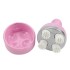 Masajeador Recargable USB Gatos Perros Regulable Con Base Color Variante Rosa