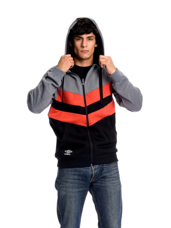 Campera Full Zip Umbro Hombre Gry