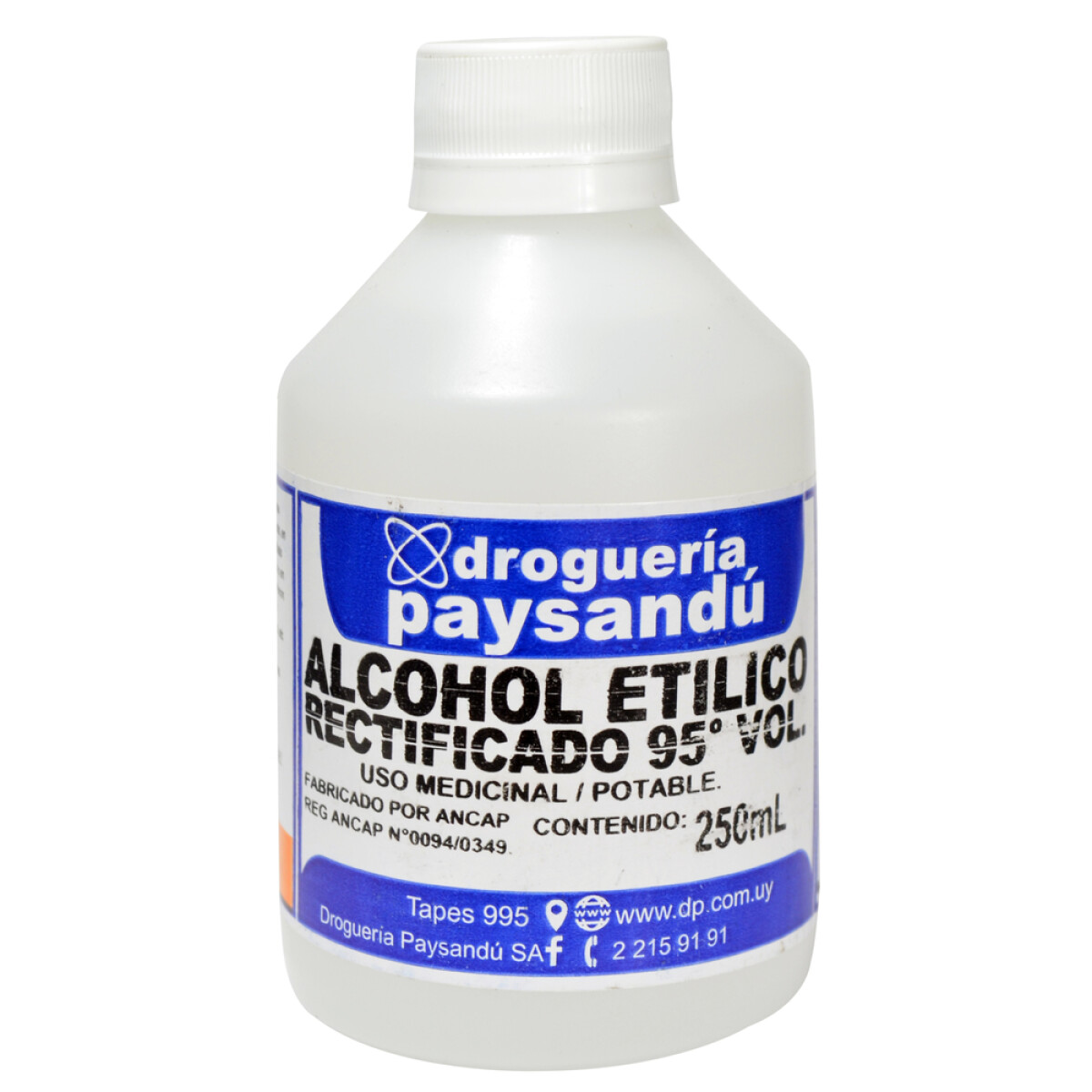 Alcohol Rectificado - 250 cc 