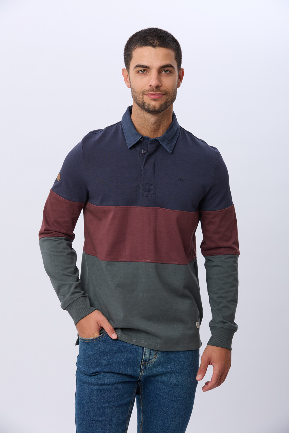 REMERA POLO DE ALGODÓN Azul