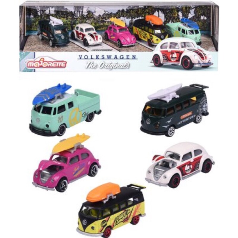 Majorette Volkswagen Pack x5 Majorette Volkswagen Pack X5