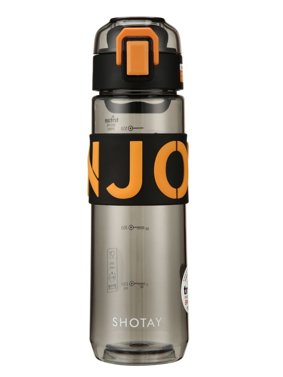 Botella Tritán c/Silicona - 680mL. - Negro 