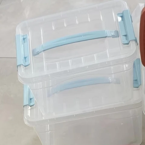CAJA DE ALMACENAMIENTO TRANSPARENTE PORTÁTIL-L CAJA DE ALMACENAMIENTO TRANSPARENTE PORTÁTIL-L