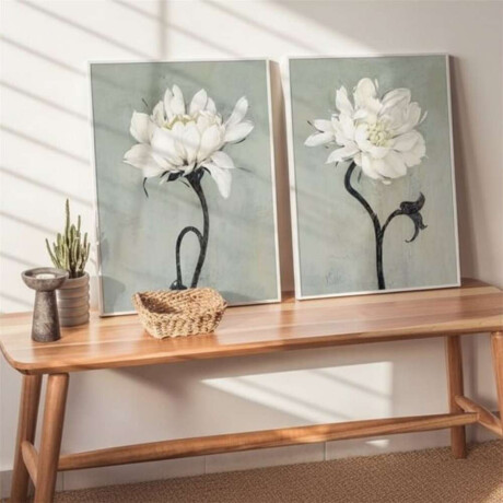 Cuadro Canvas 40X60Cm Marco Flor 1