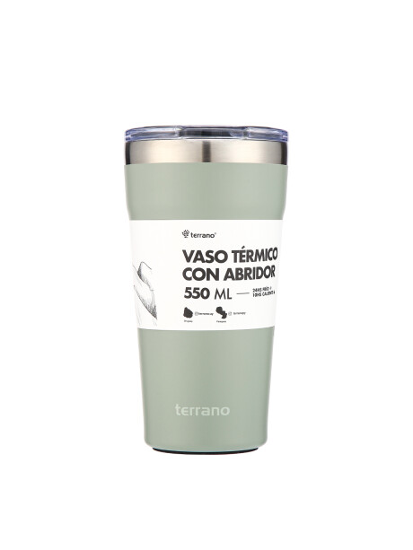 Vaso Acero Inox. 600mL. Oliva