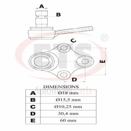 ROTULA DE DIRECCION CITROEN - PEUGEOT 18MM PATA LARGA XSARA 306 PARTNER BERLINGO DLZ ROTULA DE DIRECCION CITROEN - PEUGEOT 18MM PATA LARGA XSARA 306 PARTNER BERLINGO DLZ