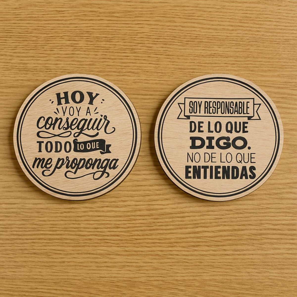 POSA VASOS CON MENSAJE X8 