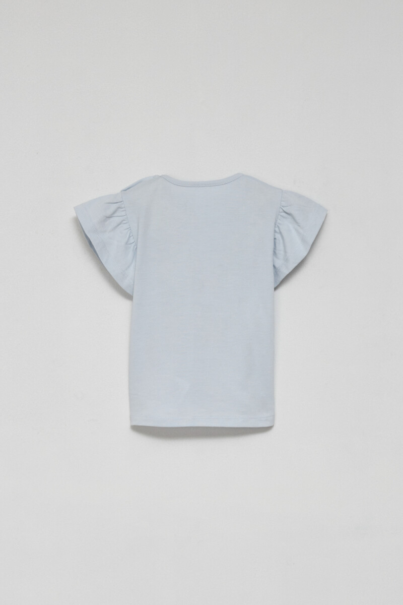 Remera volados Celeste