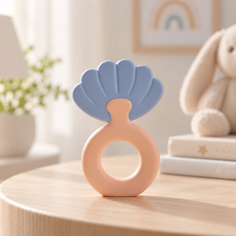 Mordillo Sonajero Bebé +0m Huanger Sensorial Libre Bpa Lila