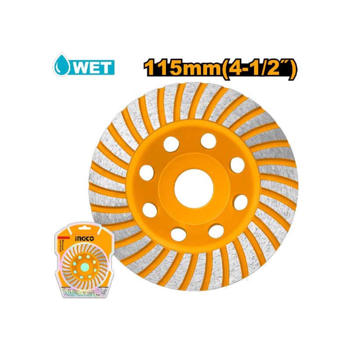 Disco de desbaste diamantado 4.1/2 tipo flap - ING5100 