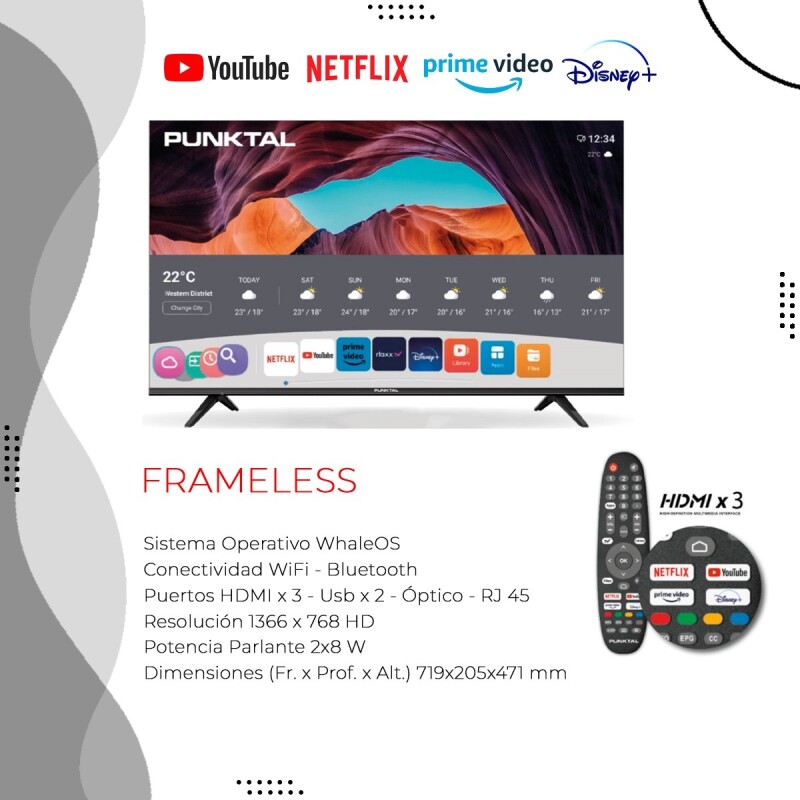 Smart Tv 32 Wos Hd Frameless Smart. Max Smart Tv 32 Wos Hd Frameless Smart. Max