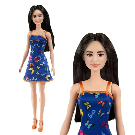 Muñeca Barbie Original Vestido de Tela AZUL