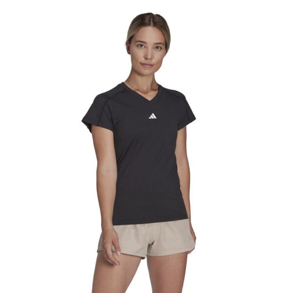 Remera Adidas Essential Train V-Neck Negro