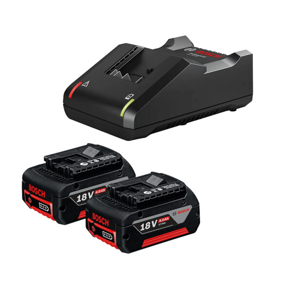 Kit 2 baterías 18V 4.0Ah + cargador bivolt - Bosch BS1730