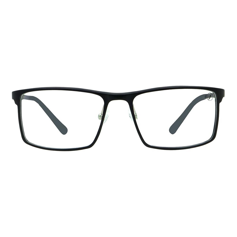 Lentes De Vista Grau Cuadrado De Aluminio Negro/Negro