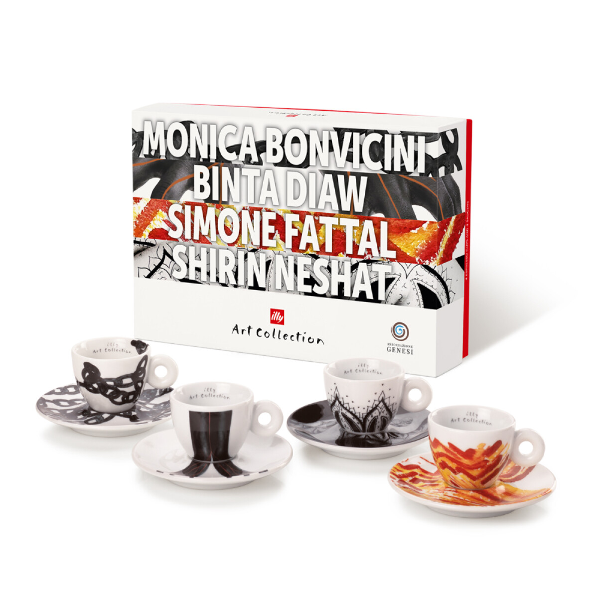 Set de 4 tazas para espresso: Genesi illy Art Collection 