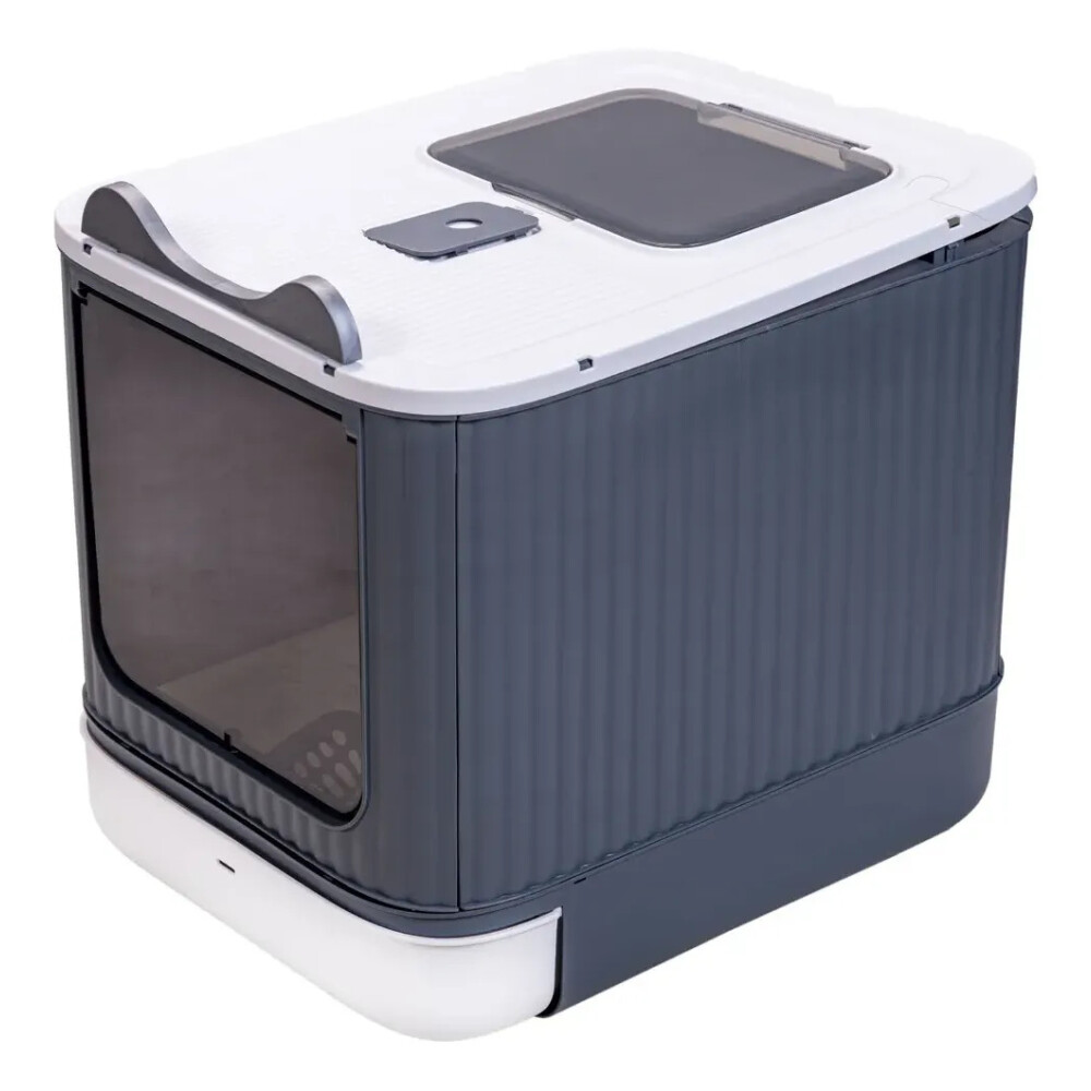 Caja Sanitaria Para Gato Puerta Bandeja Extraíble Y Pala Caja Sanitaria Para Gato Puerta Bandeja Extraíble Y Pala