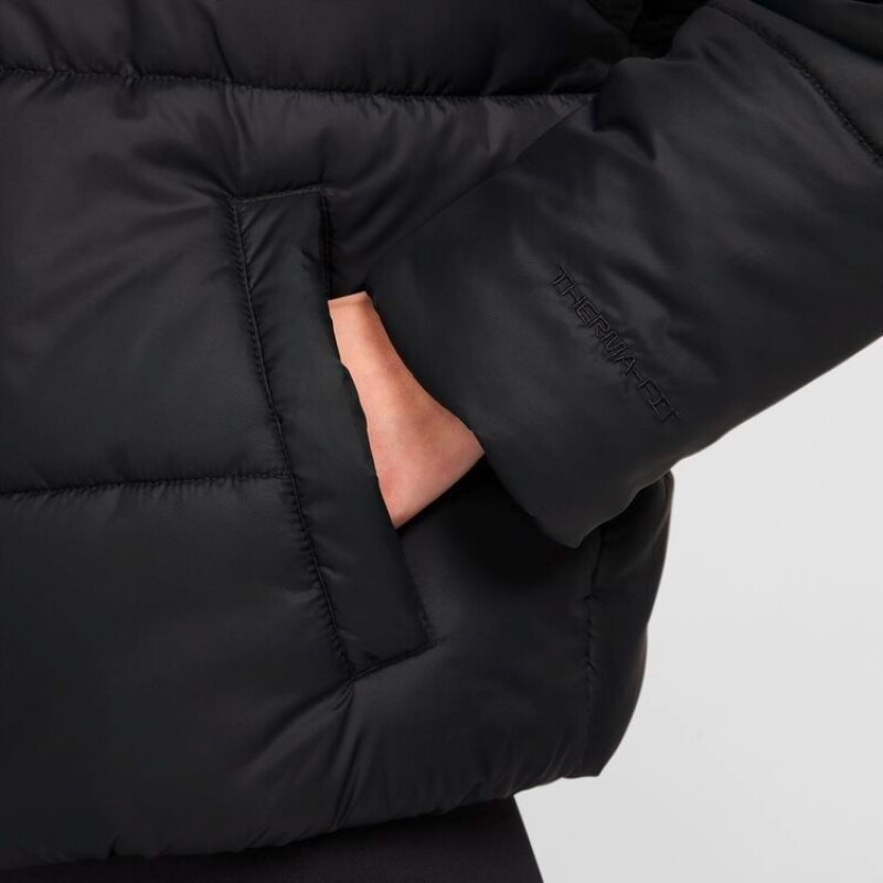 Abrigo Nike Sportswear Classic Puffer de Mujer Negro