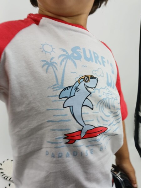 T-SHIRT N.SAILS 2135 BLA ROJO