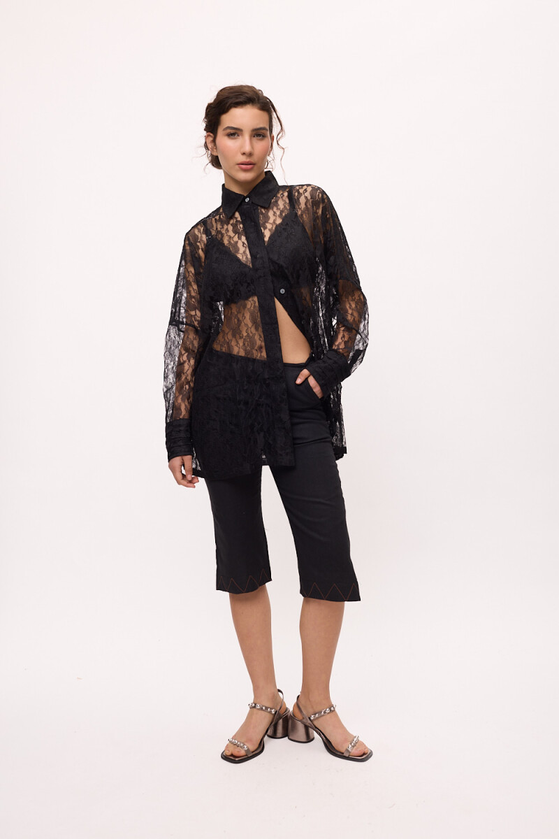 Pantalón Capri Negro