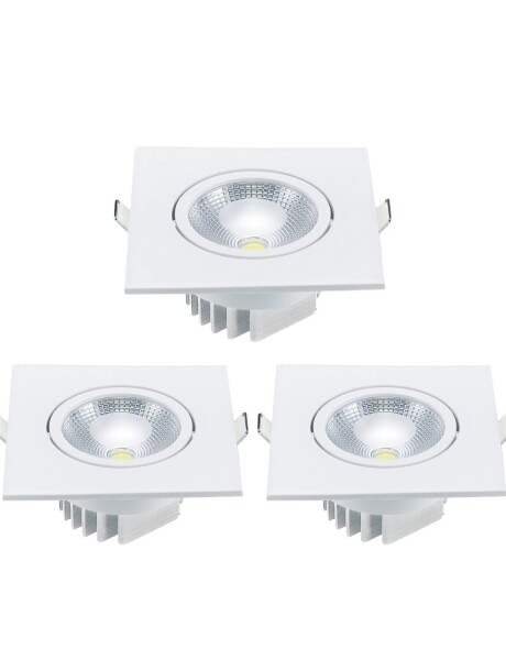Spot de embutir LED x3 Ixec 5W tonalidad cálida Spot de embutir LED x3 Ixec 5W tonalidad cálida