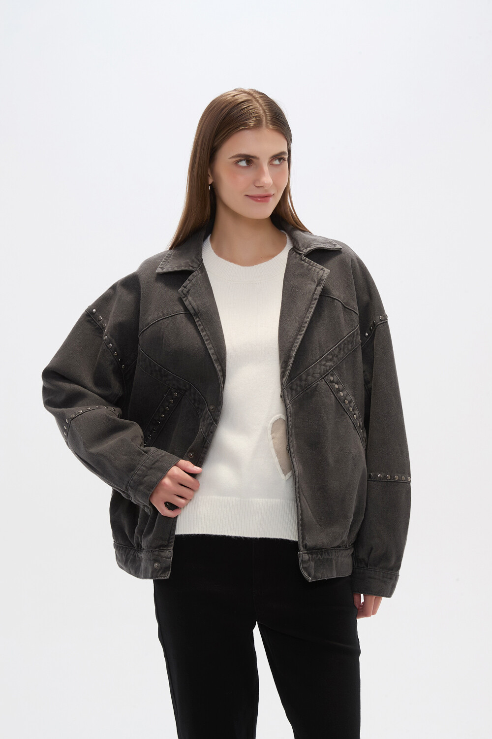 Campera Filoi Gris Oscuro