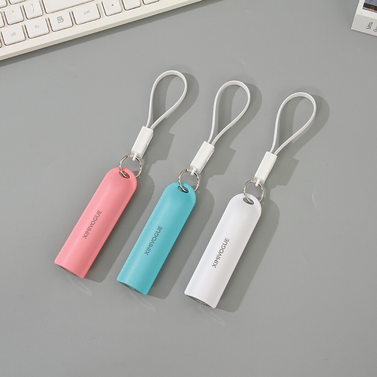 Cargador Portátil 2500 Mah - 2 En 1 - Rosado 
