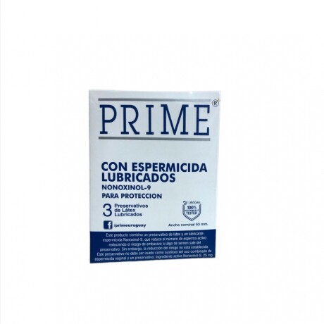 Preservativo Prime x 3 Con Espermicida Lubricados