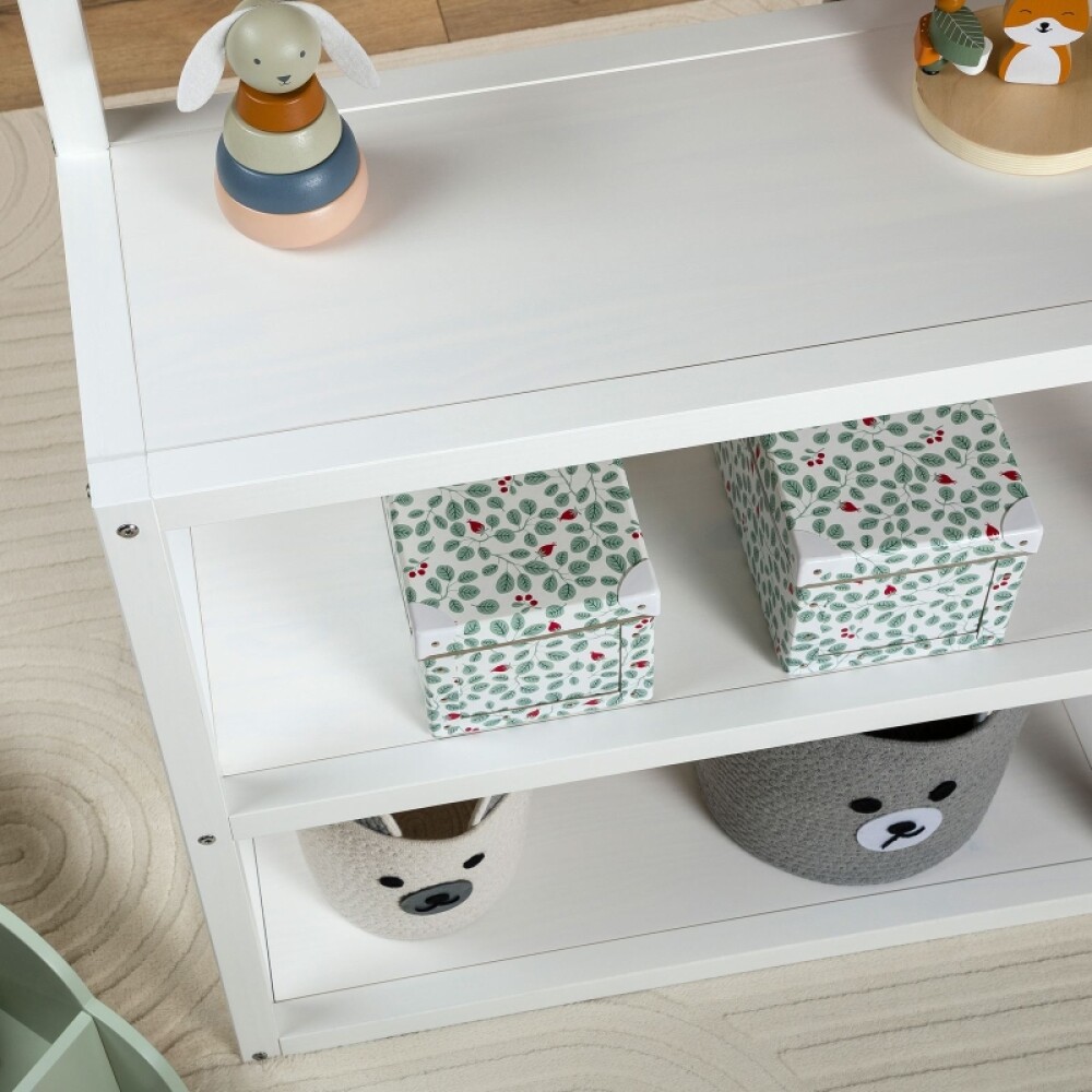 ESTANTERIA BILBIOTECA MADERA MACIZA DORMITORIO Blanco