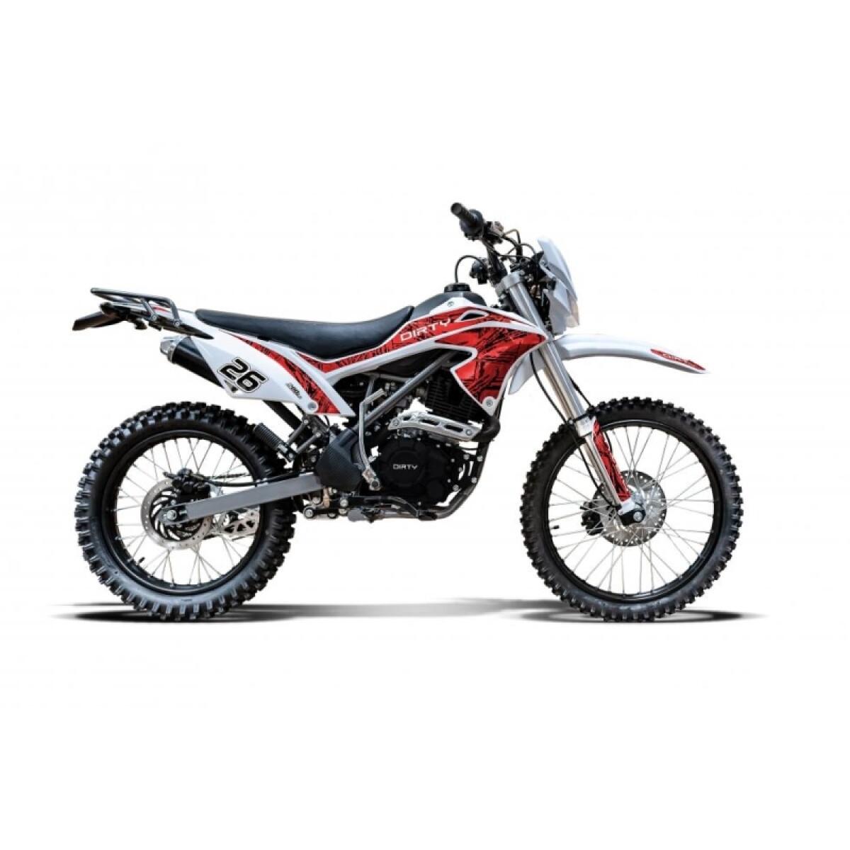 Moto Dirty Q26 200cc - Rojo 