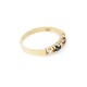 Anillo medio sin fin en oro 18K con brillantes y zafiros Anillo medio sin fin en oro 18K con brillantes y zafiros