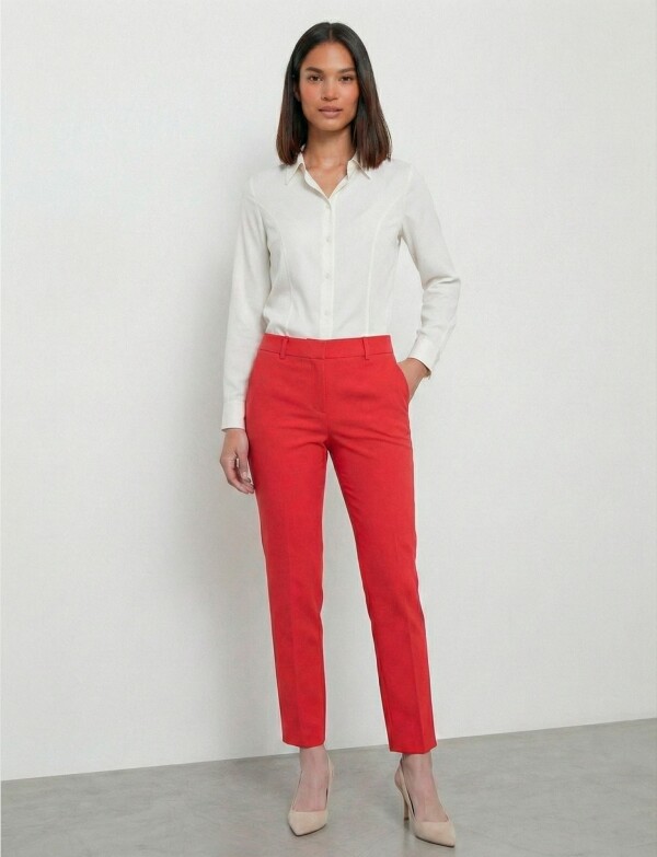 Pantalon Sastrero Slim ROJO