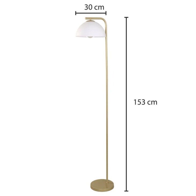 Lámpara de Pie Filipe Dorada 1 Luz E27 Lámpara de Pie Filipe Dorada 1 Luz E27