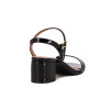 Sandalia Formal Mujer Vizzano Taco Bajo Charol Negro