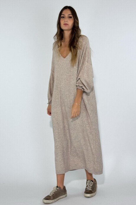 VESTIDO EVANS Tostado