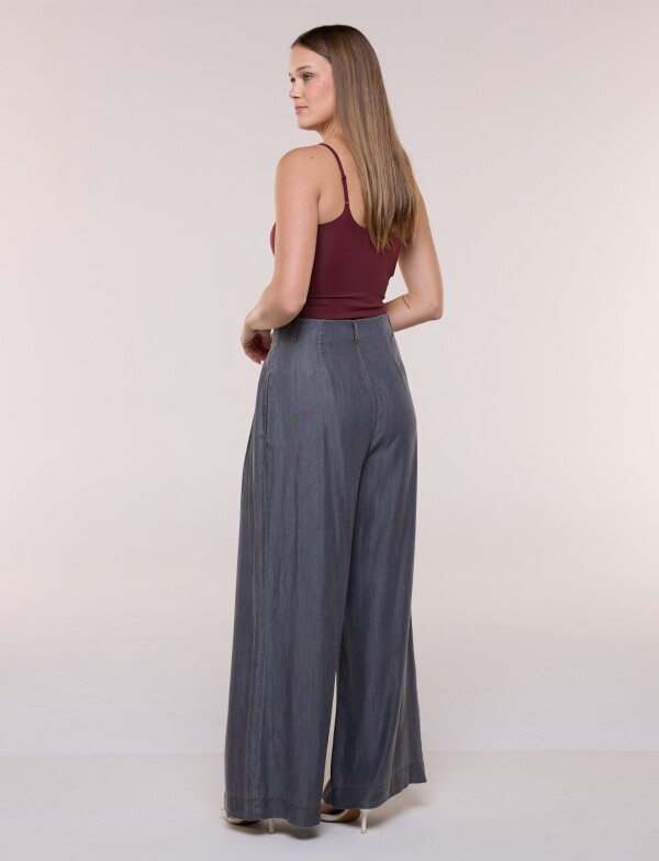 Pantalón Lyocell Wide Leg GRIS