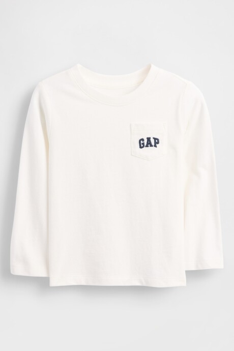 Remera Logo Gap Toddler Niño New Off White