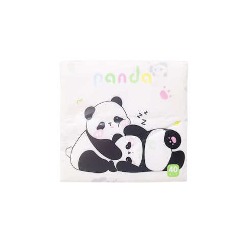 Pañuelos estampados diseño Panda 40pcs Pañuelos Estampados Diseño Panda 40pcs