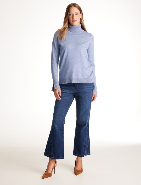 Polera Basica CELESTE