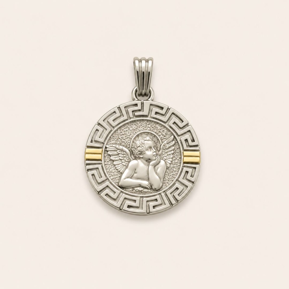 Medalla Angel - Plata y Oro 