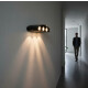 Aplique Bidireccional Exterior Jardín Led Integrado 6x2w Negro