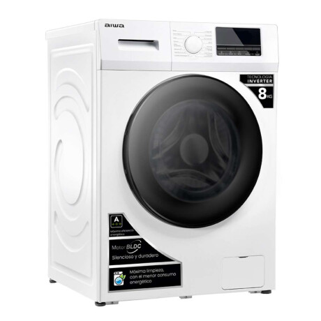 Lavarropas Automático Carga Frontal AIWA 8KG Inverter Blanco | AWLT08W