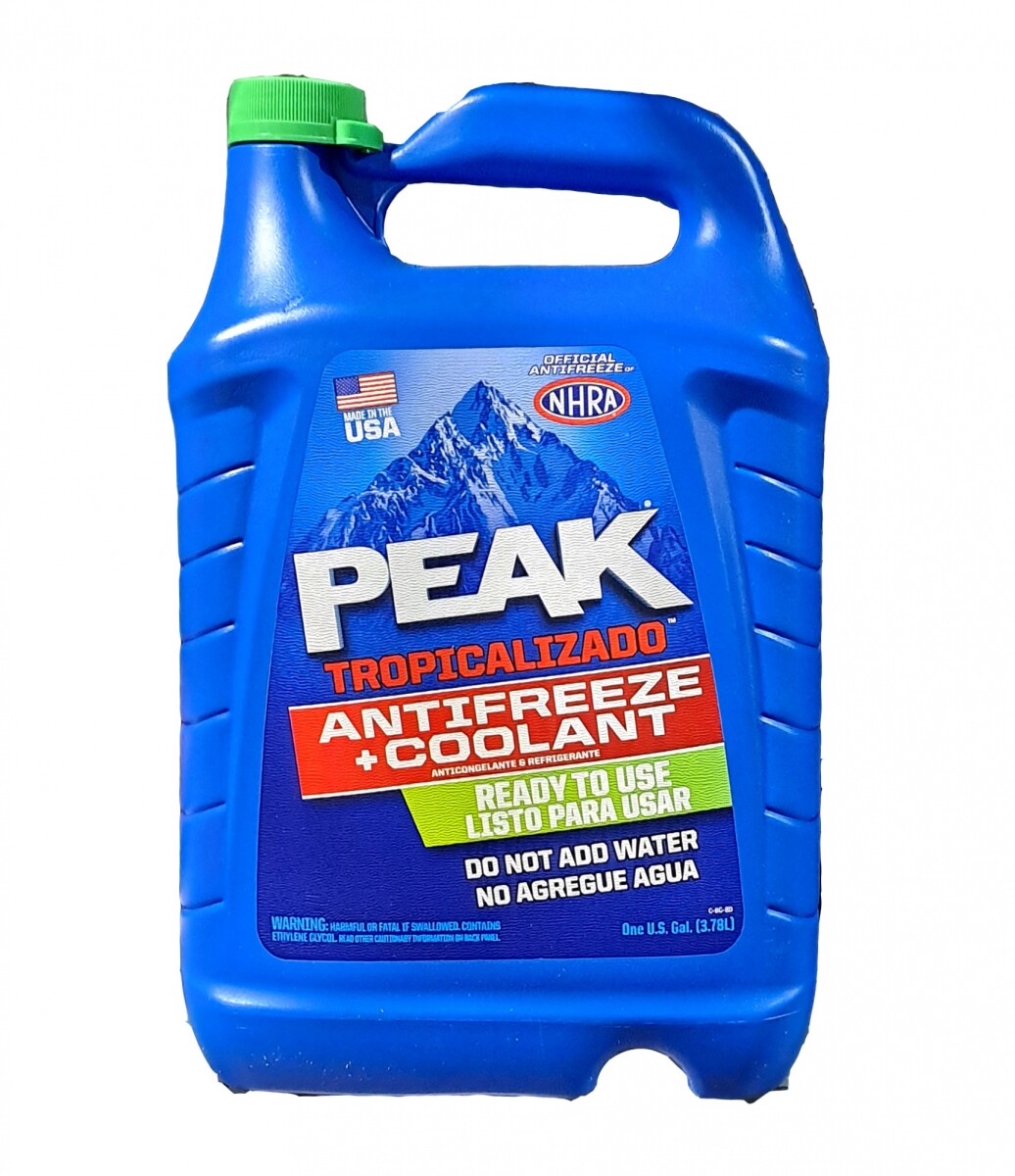 REFRIGERANTE - ANTICONGELANTE 17% VERDE TROPICAL LISTO 3.78LTS PEAK 