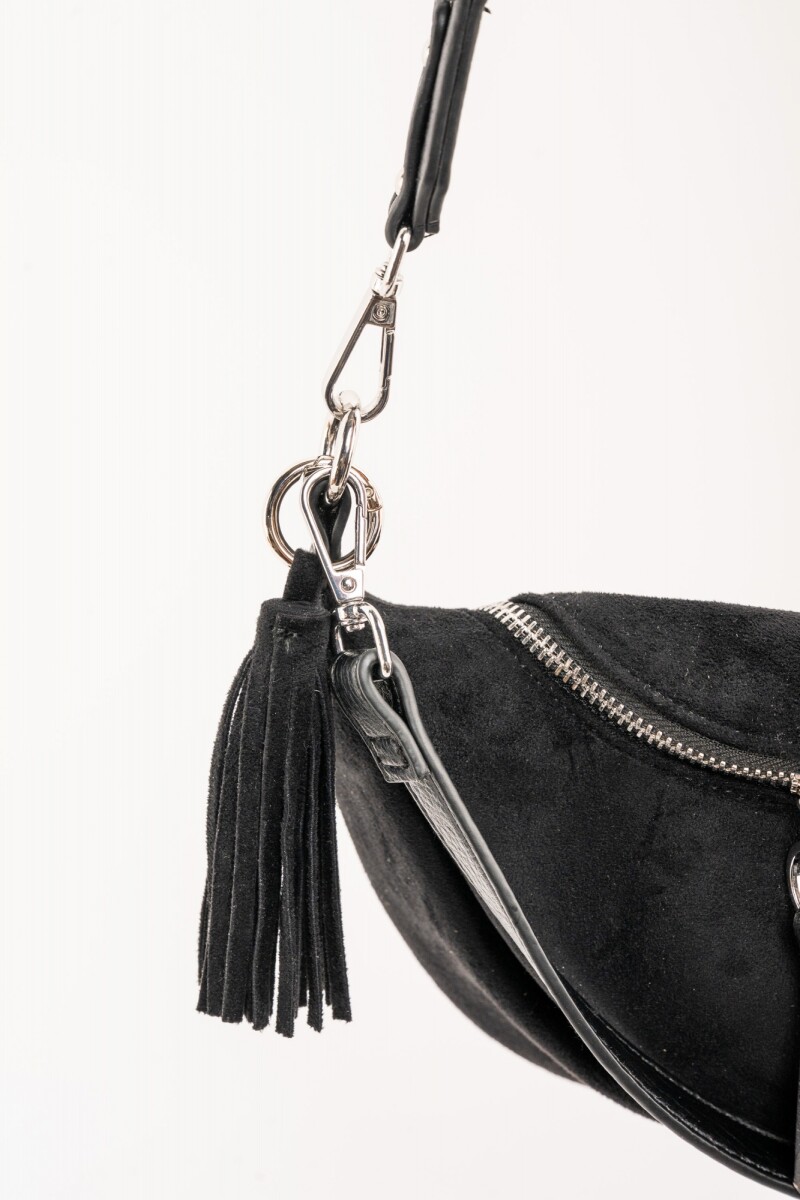 Cartera Gamuza Vegana Negro