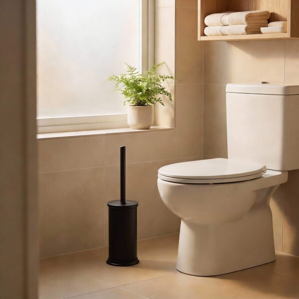 Escobilla Cepillo Inodoro Accesorio Baño Acero Inoxidable IMBACK Color Negro Escobilla Cepillo Inodoro Accesorio Baño Acero Inoxidable IMBACK Color Negro